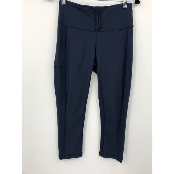 Kuhl Women's Cropped Active Legging Travrse Kapri Raven UPF 50 Blue Small - Picture 1 of 5